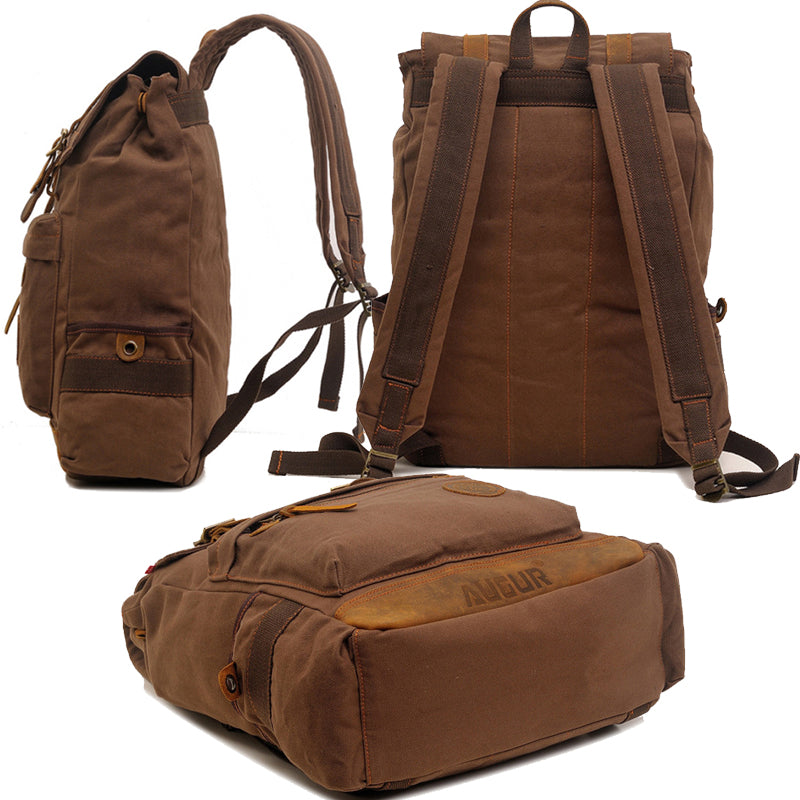 Laptop Canvas Backpack College School Bookbag