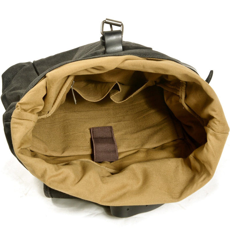 Anti-theft Canvas Laptop Backpack Roll Top