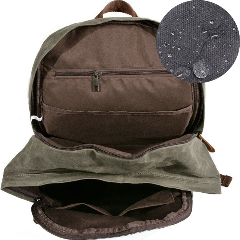 Student's Canvas Backpack School Bag