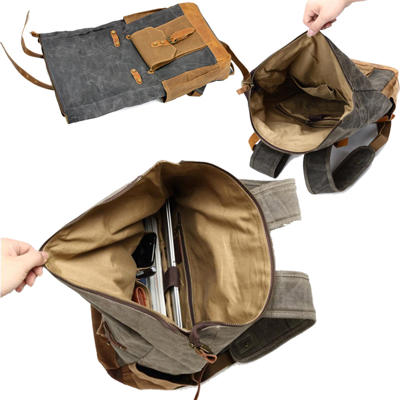 Trendy & Vintage Backpack Roll Top Rucksack