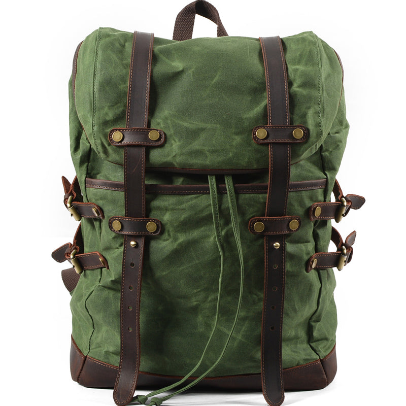 backpack buckles travel drawstring Canvas Travel Backpack 20L Drawstring Bookbag
