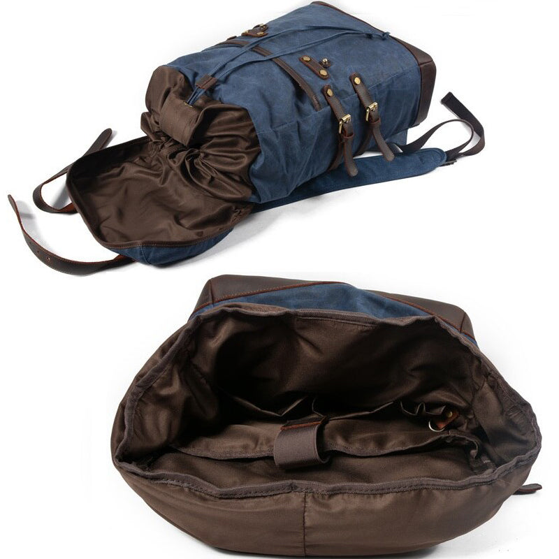 Canvas Travel Backpack 20L Drawstring Bookbag