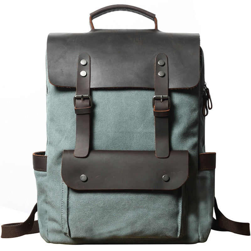 Waterproof Canvas Backpack Men Large Travel Rucksack