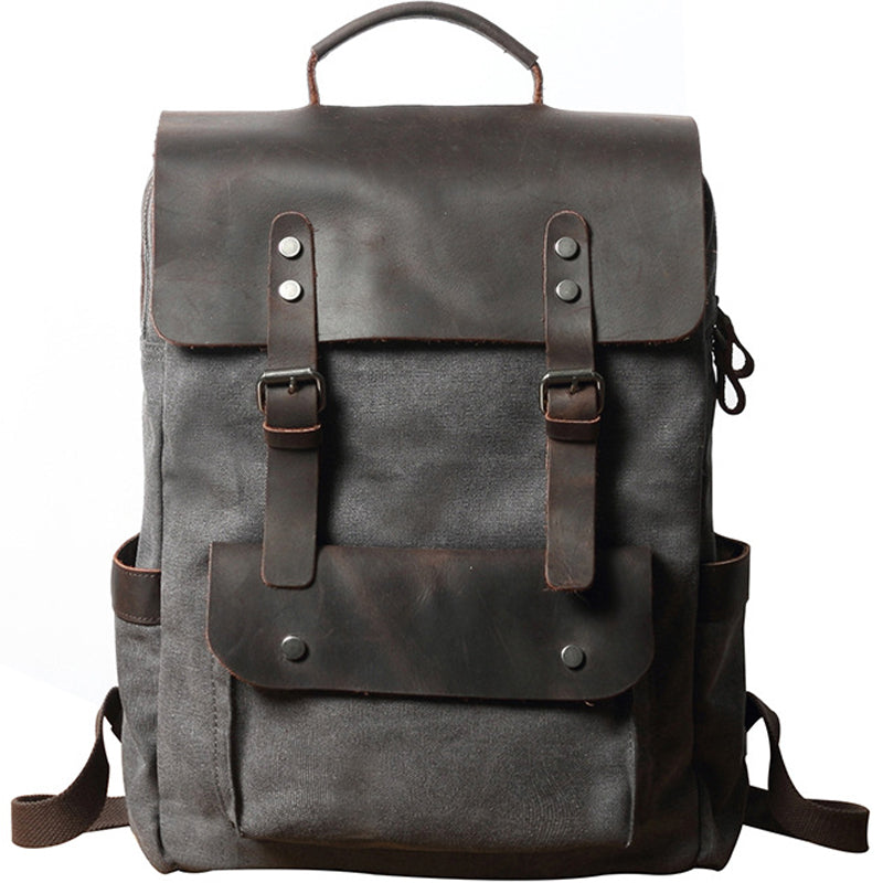 Waterproof Canvas Backpack Men Large Travel Rucksack