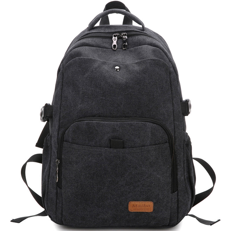 Canvas Backpack School Rucksack Laptop Notebook
