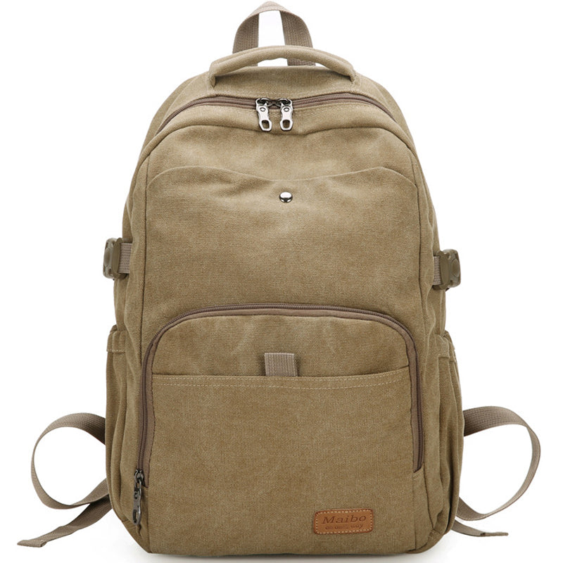 Canvas Backpack School Rucksack Laptop Notebook