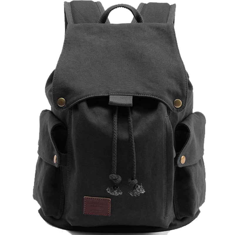 College Canvas Backpack 14inch Drawstring Bookbag