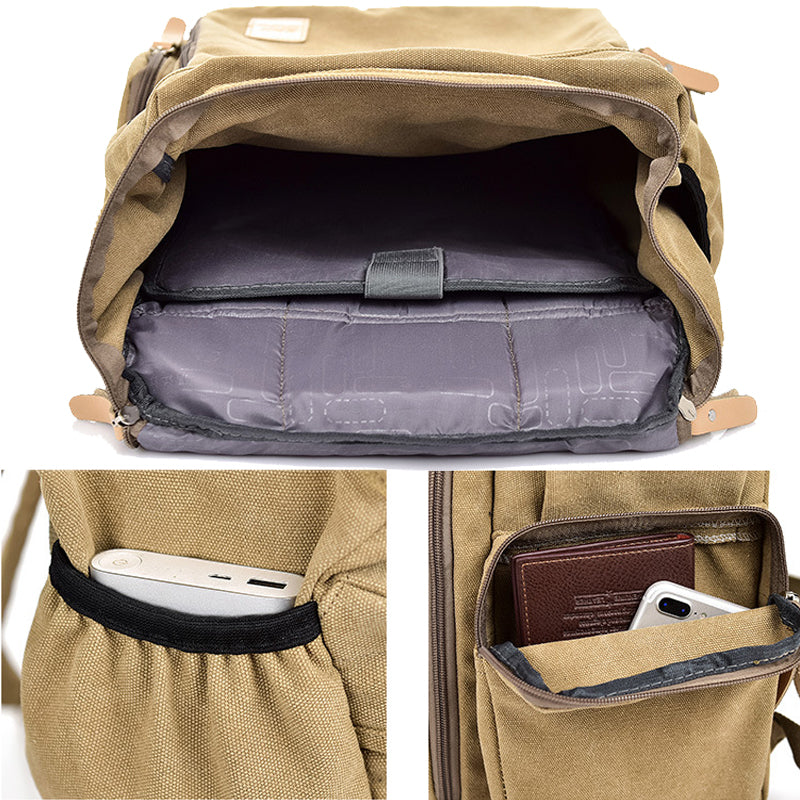 Large Canvas Travel Backpack