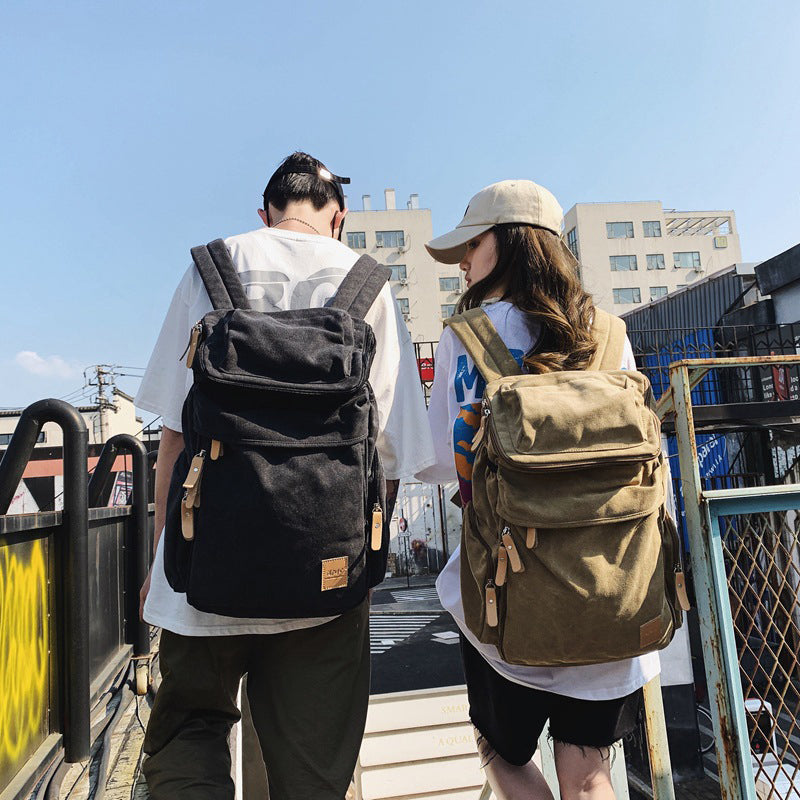 Large Canvas Travel Backpack