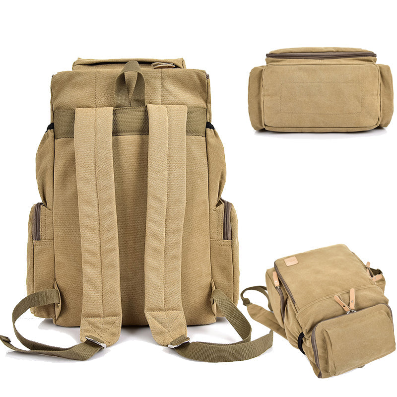 Large Canvas Travel Backpack