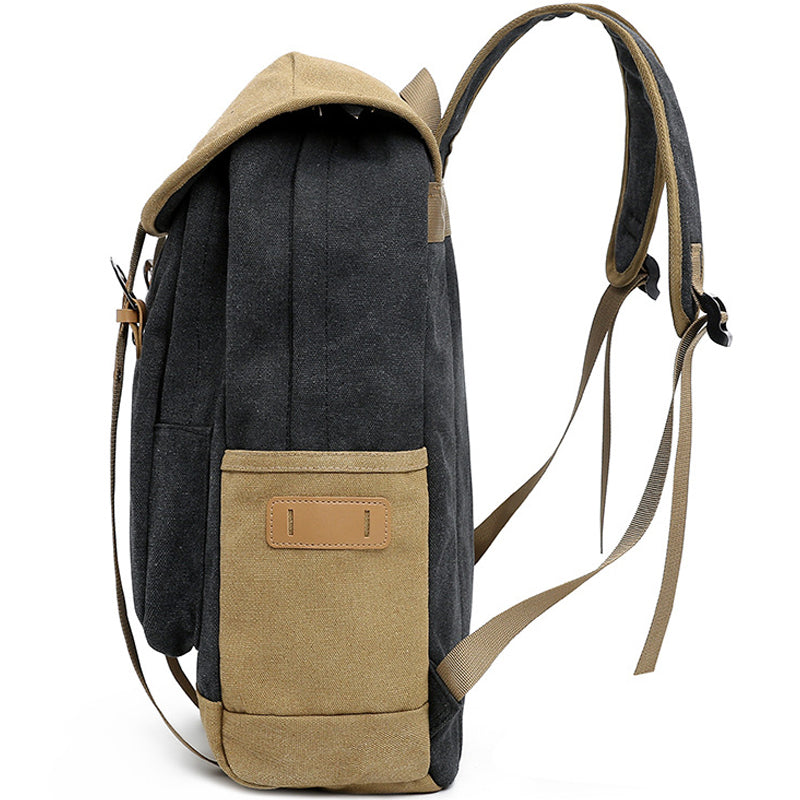 Contrast Color High Quality Canvas Backpack