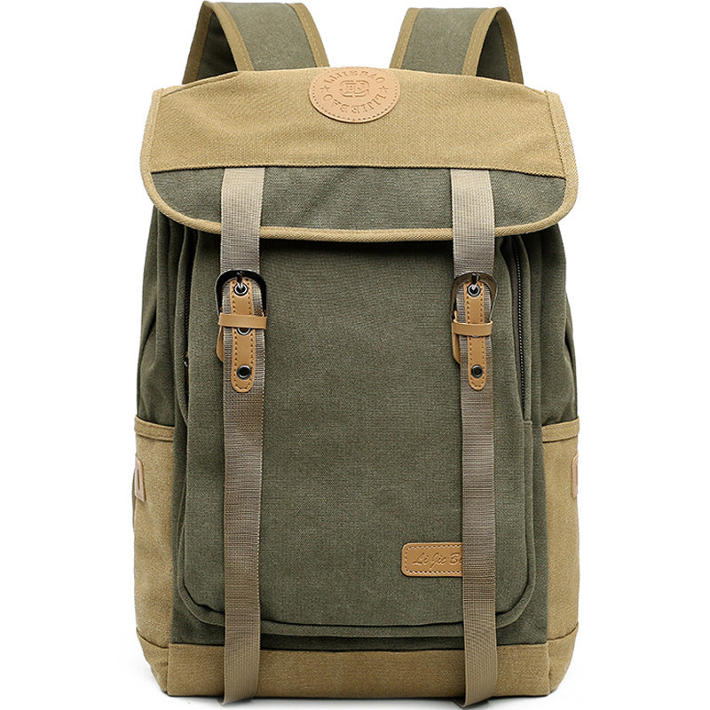 Contrast Color High Quality Canvas Backpack