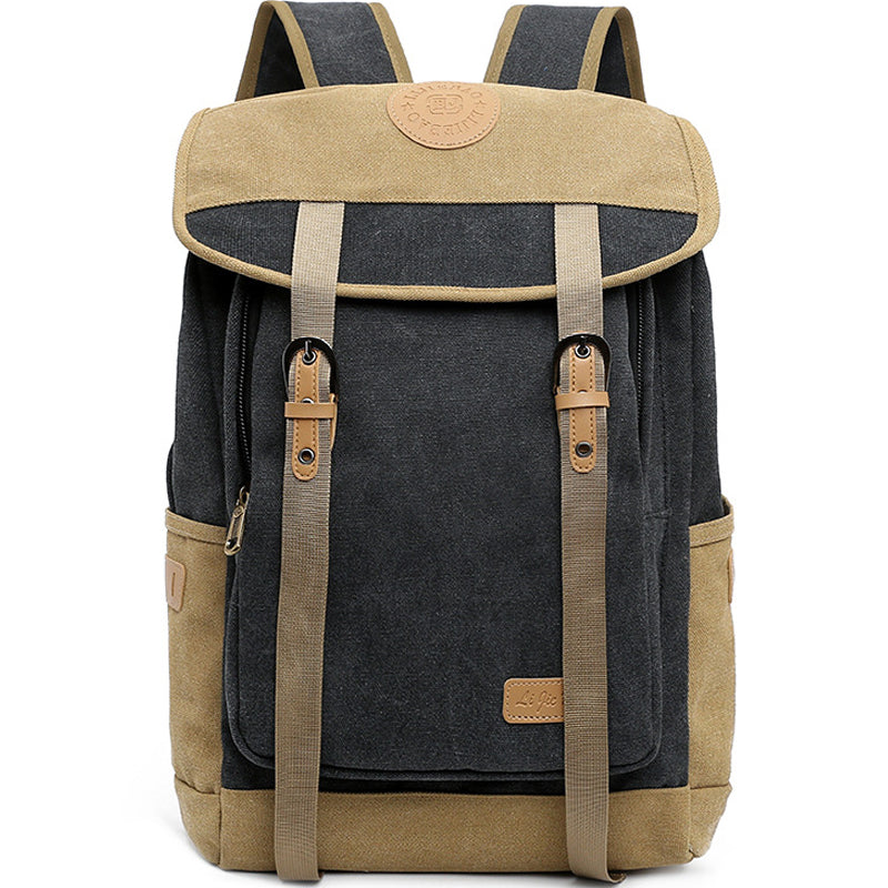 Contrast Color High Quality Canvas Backpack