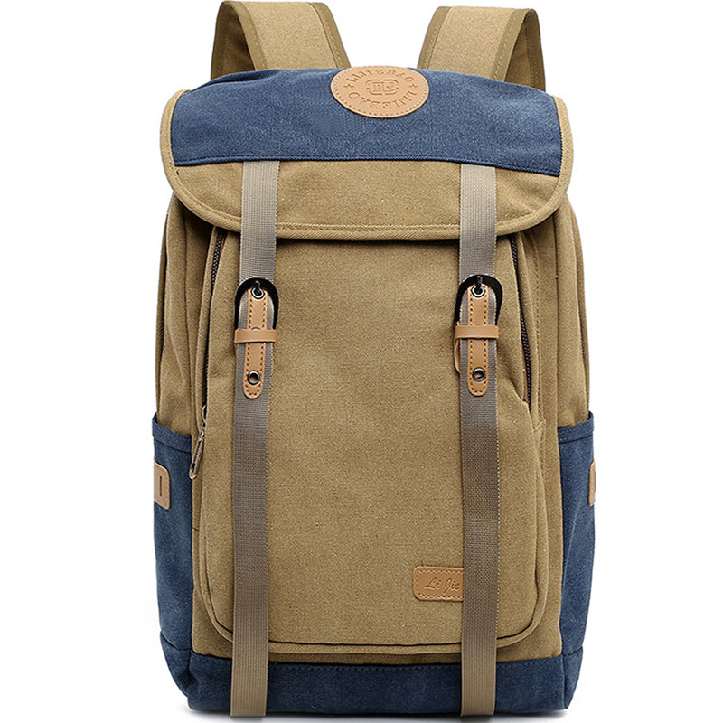 Contrast Color High Quality Canvas Backpack