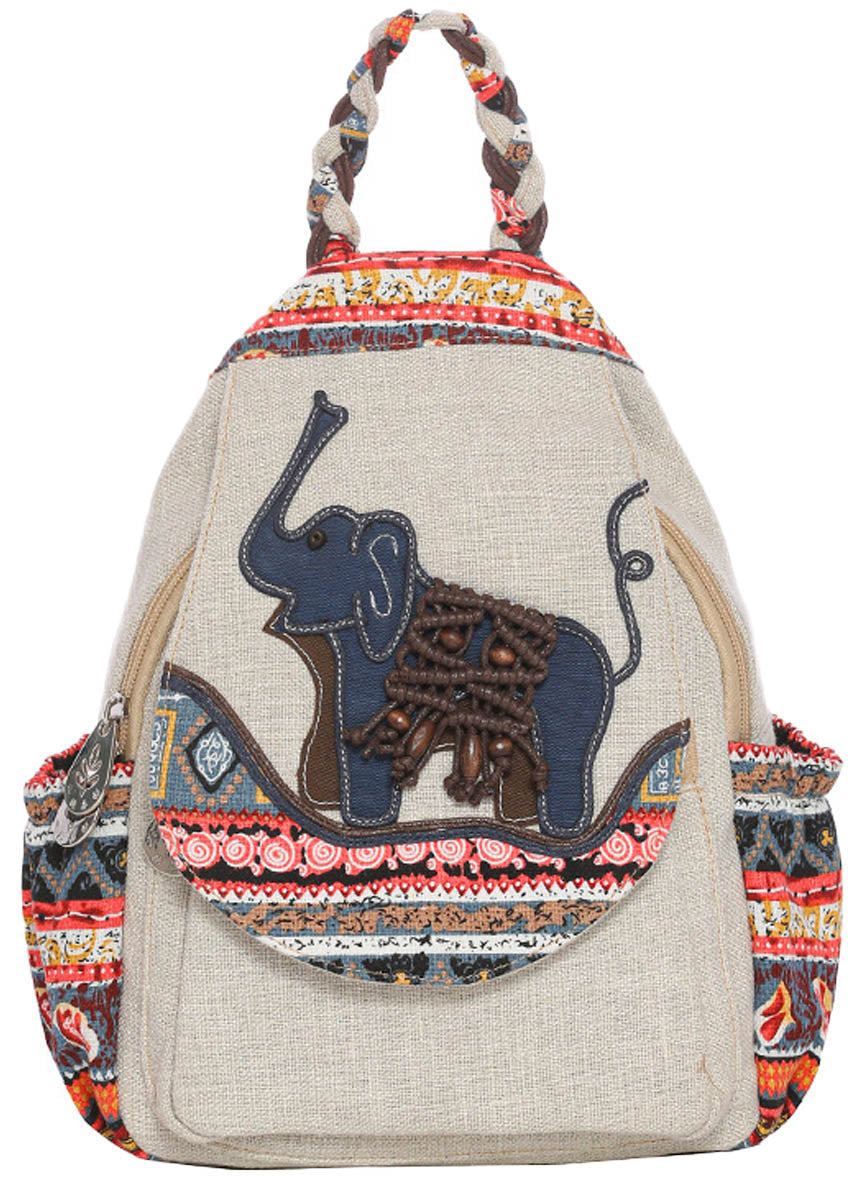 Ethnic Style Canvas Backpack For Women