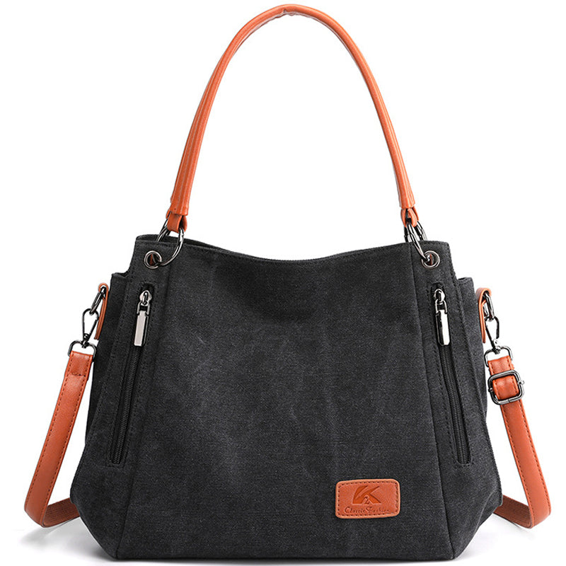 Simple Canvas Handbag Shoulder Bag Purse
