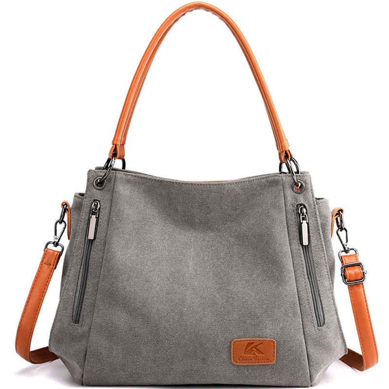 Simple Canvas Handbag Shoulder Bag Purse