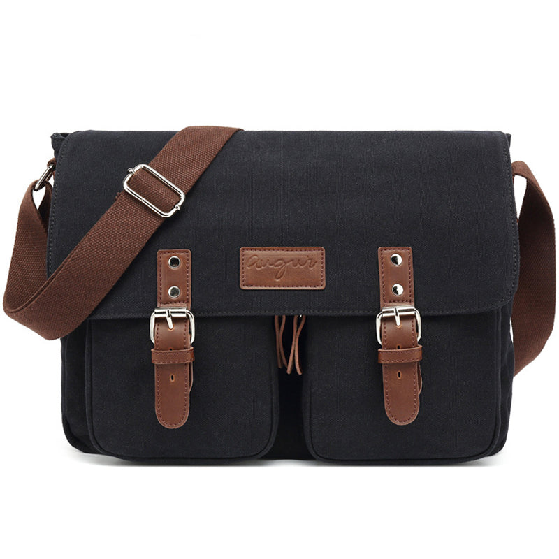 Canvas Messenger Bag Retro Students Book Bag