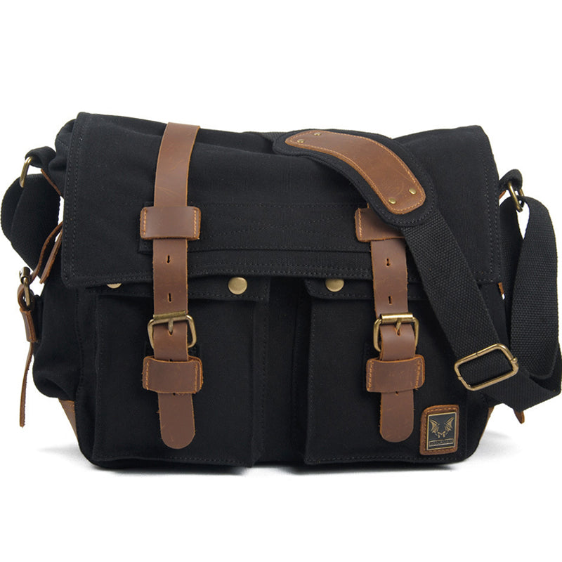 Retro Canvas Messenger Bag Casual Satchel