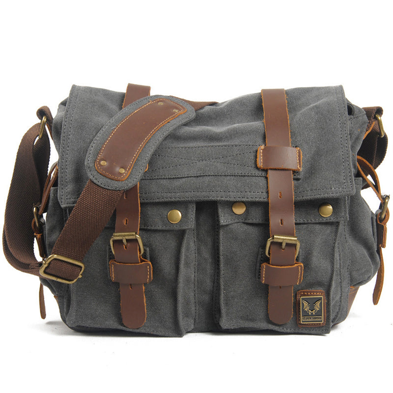 Retro Canvas Messenger Bag Casual Satchel