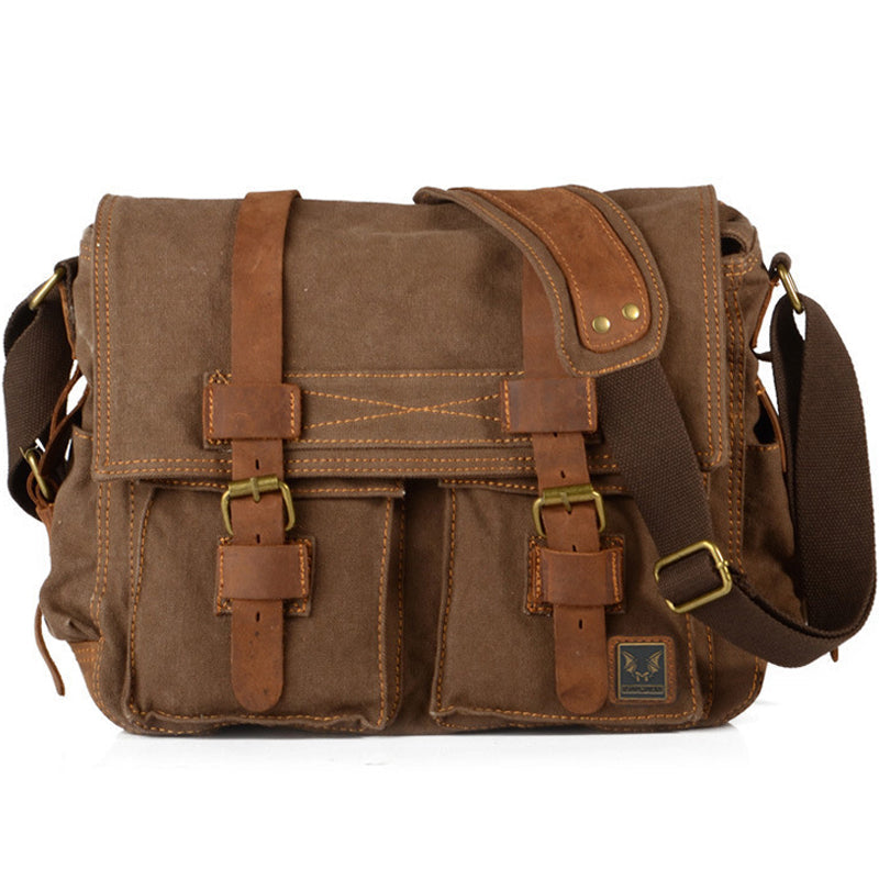 Retro Canvas Messenger Bag Casual Satchel