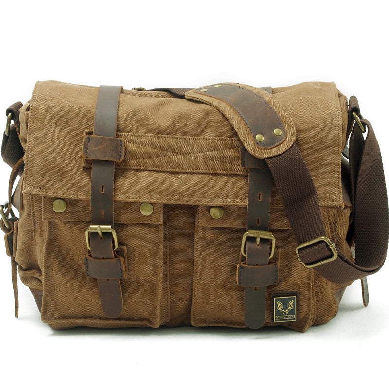 Retro Canvas Messenger Bag Casual Satchel