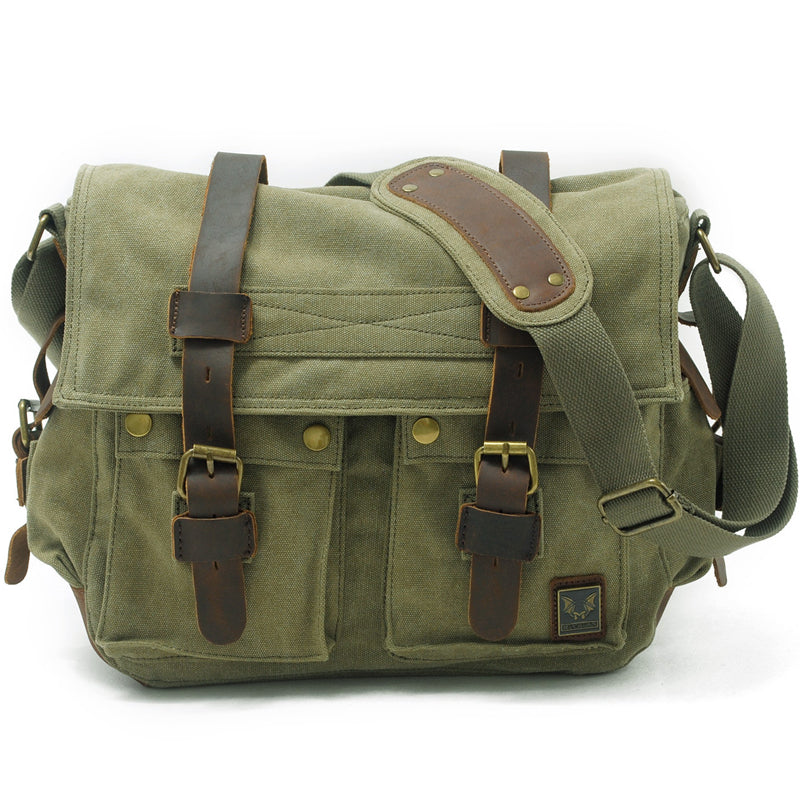 Retro Canvas Messenger Bag Casual Satchel