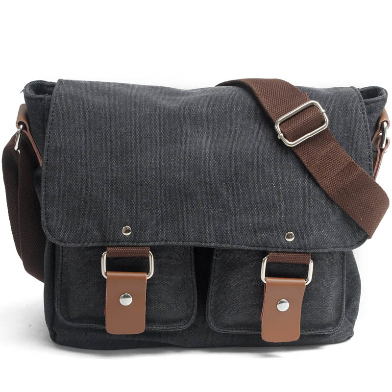 Retro Canvas Shoulder Bag For Students