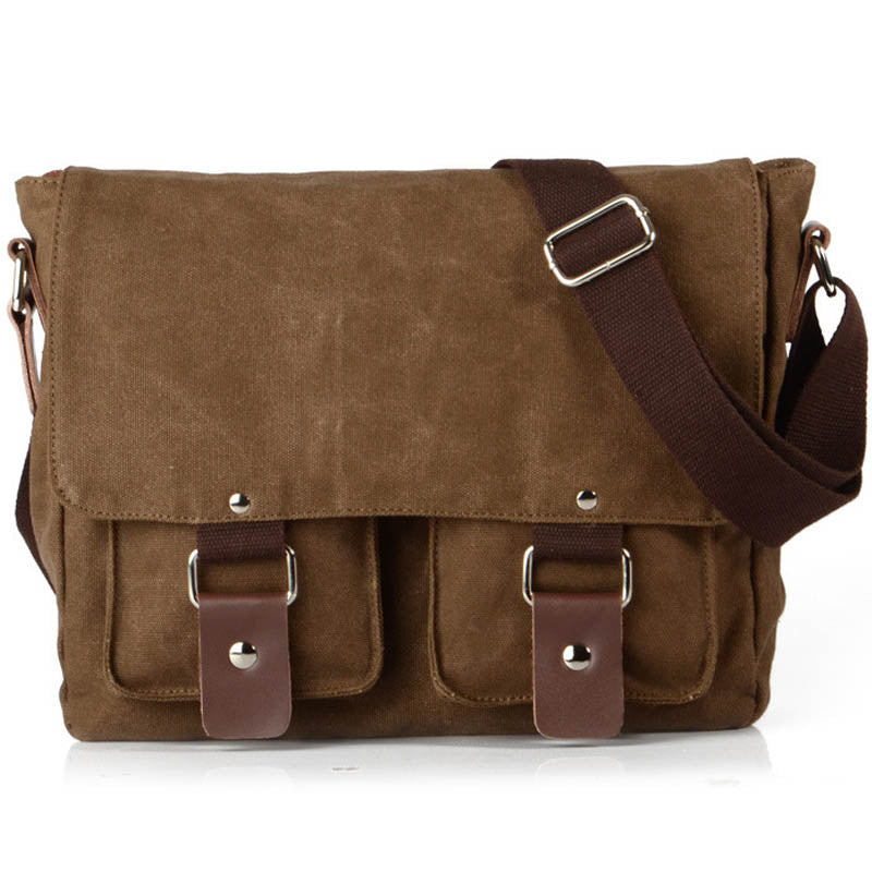 Retro Canvas Shoulder Bag For Students