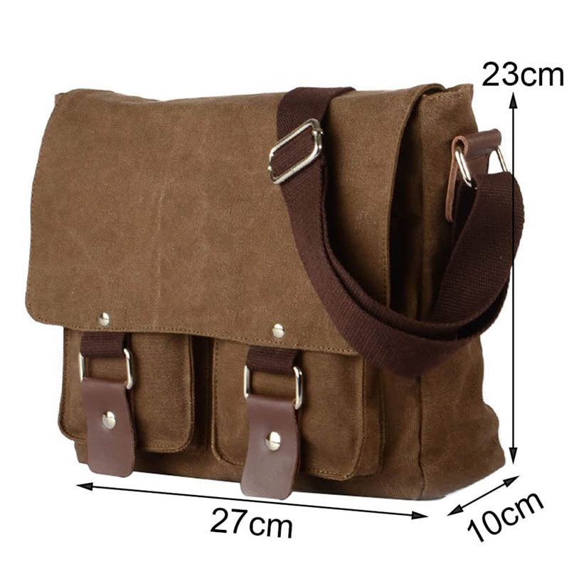 Retro Canvas Shoulder Bag For Students