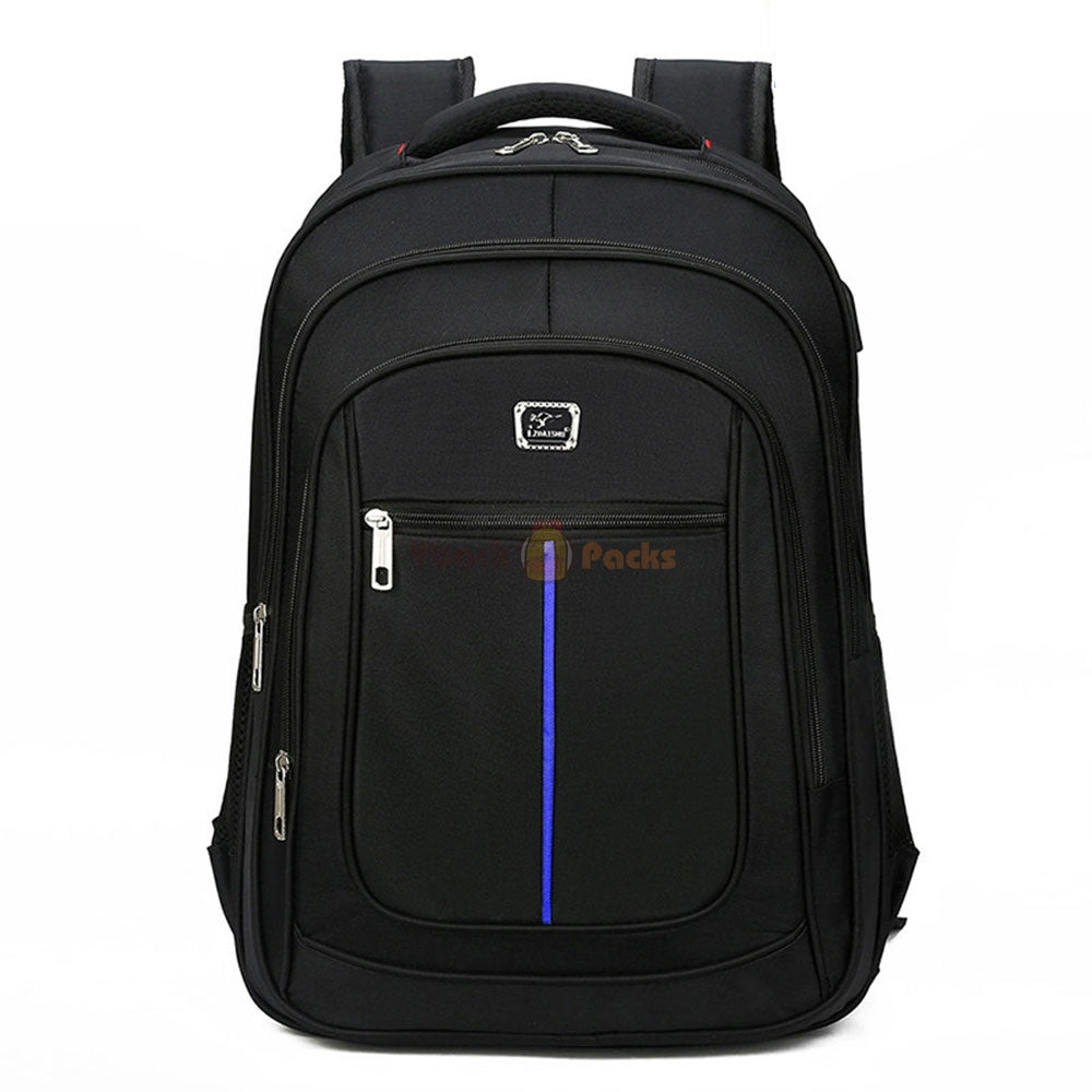 Travel Backpack with USB Charging Port for Teen Boys Oxford Large Capacity School Bag Top Level