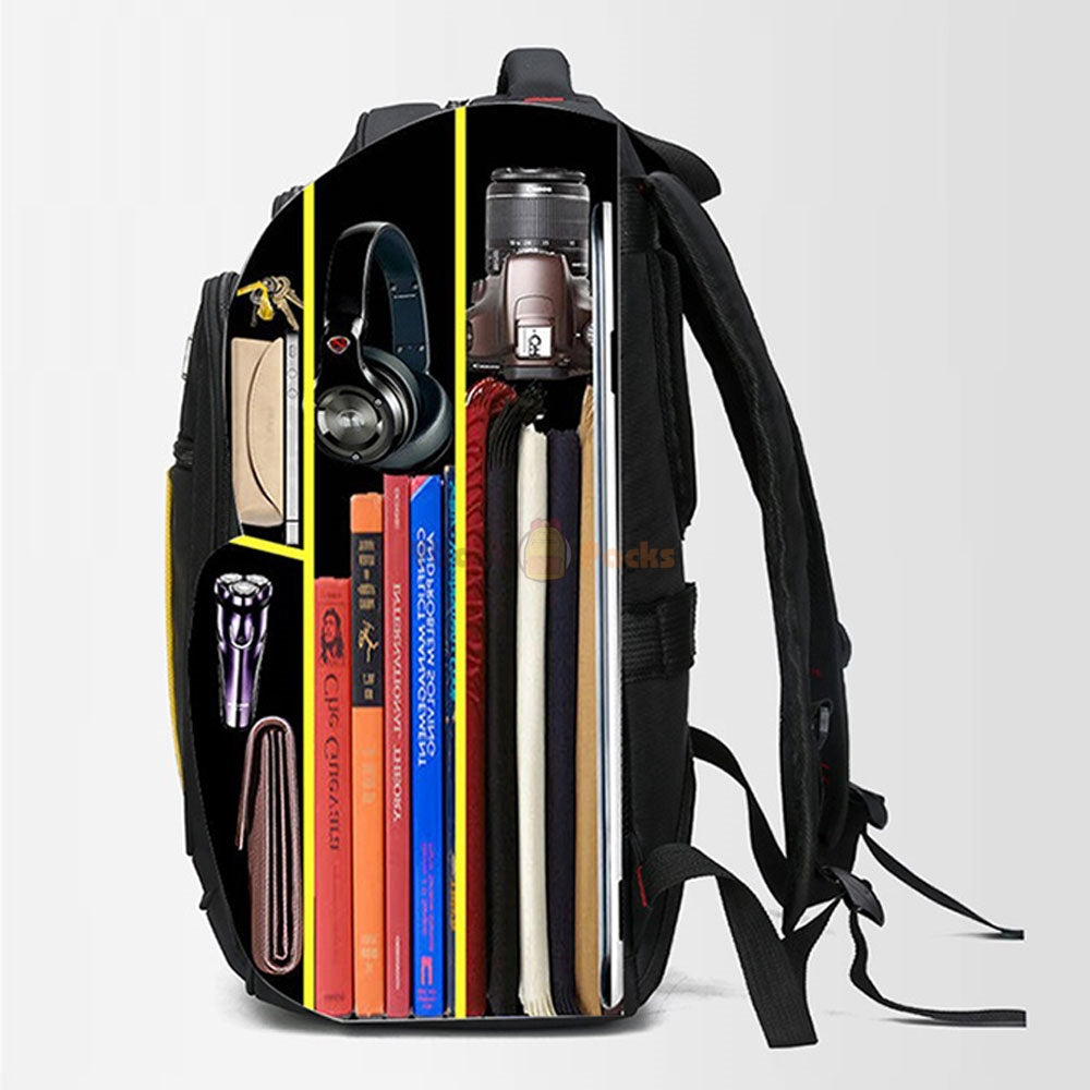 Travel Backpack with USB Charging Port for Teen Boys Oxford Large Capacity School Bag Top Level