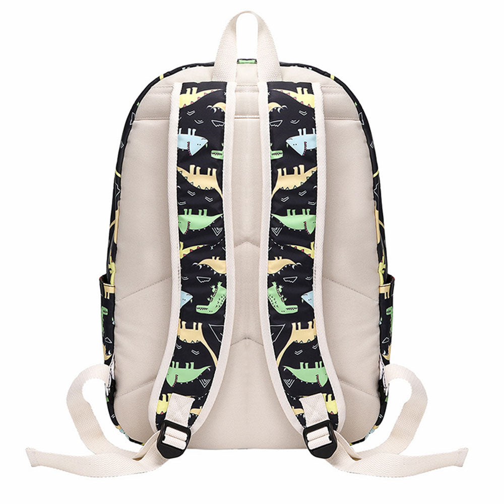 Dinosaur & Unicorn Printing Backpack Sets for Teens Back to School Bookbag for Middle School/Primary School Kids