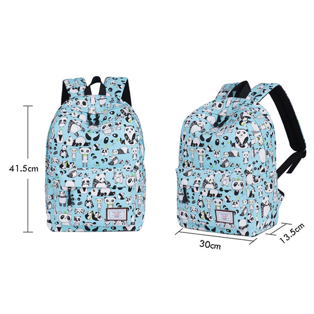 School Backpack Lovely Panda Printed Waterproof Bookbag Daypack for High School