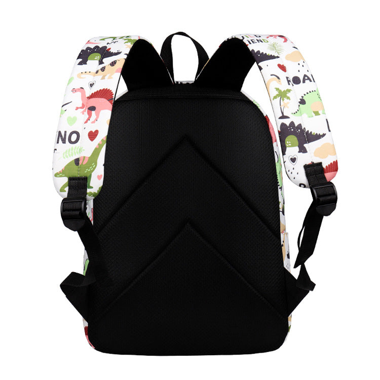 Dinosaur Backpack for Kids Cute Fun Printing Bookbag Lightweight School Bag