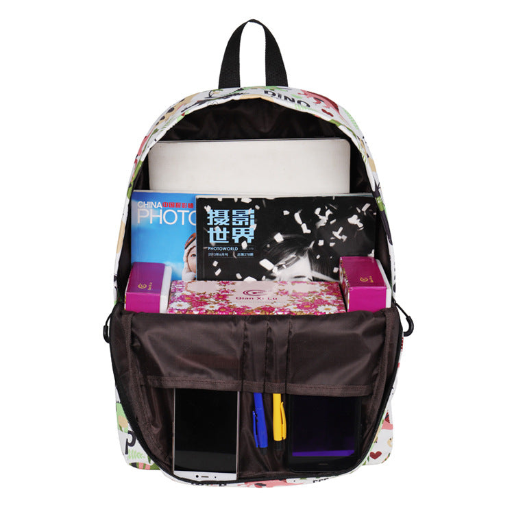 Dinosaur Backpack for Kids Cute Fun Printing Bookbag Lightweight School Bag