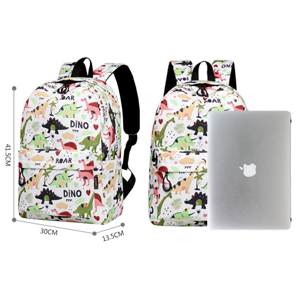 Dinosaur Backpack for Kids Cute Fun Printing Bookbag Lightweight School Bag