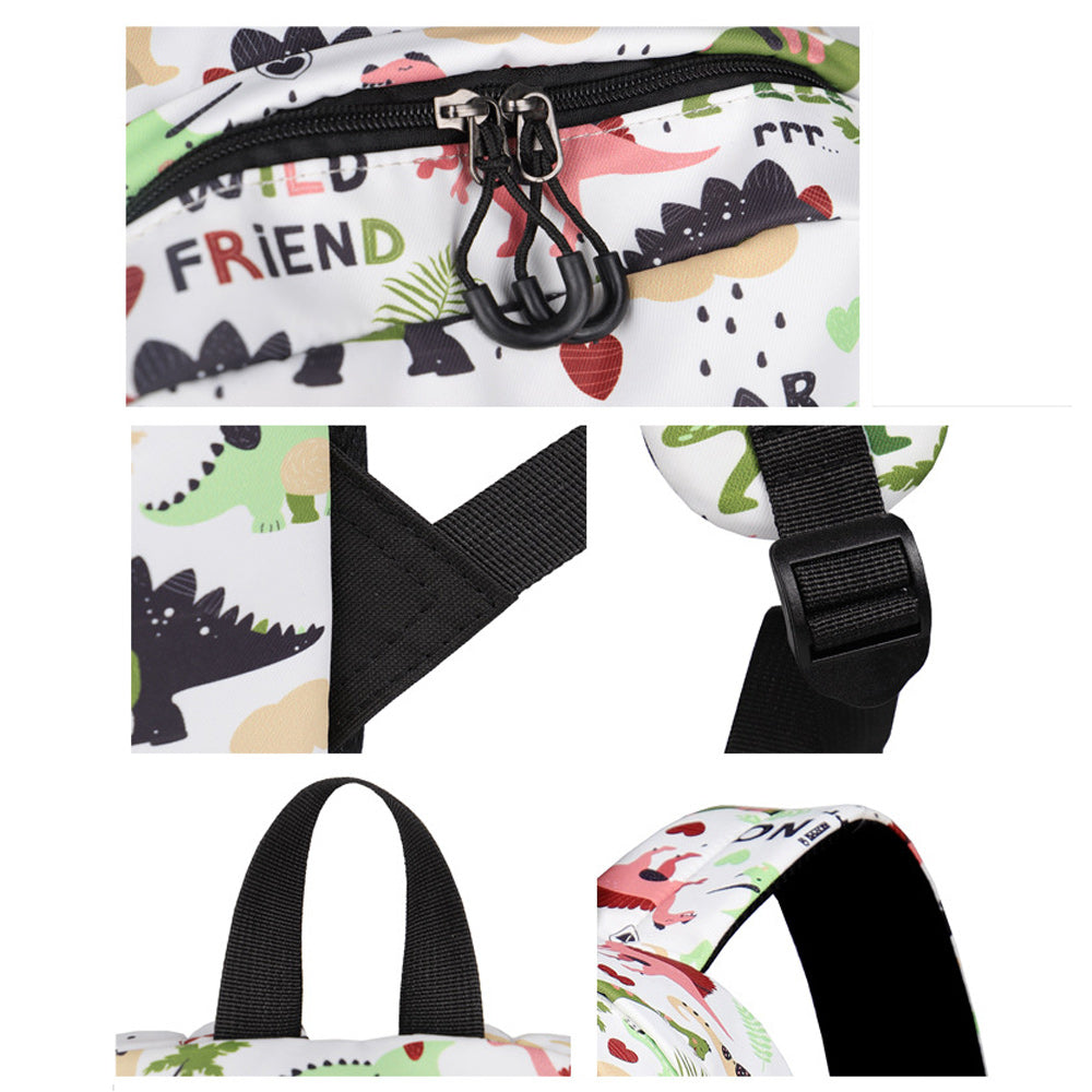 Dinosaur Backpack for Kids Cute Fun Printing Bookbag Lightweight School Bag