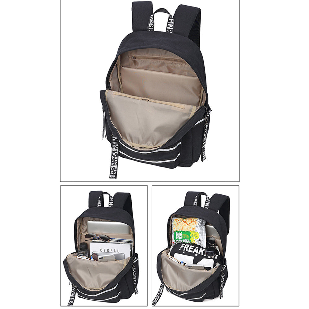 Sporty Lightweight Travel Waterproof Backpack with USB Charging Port Top Level