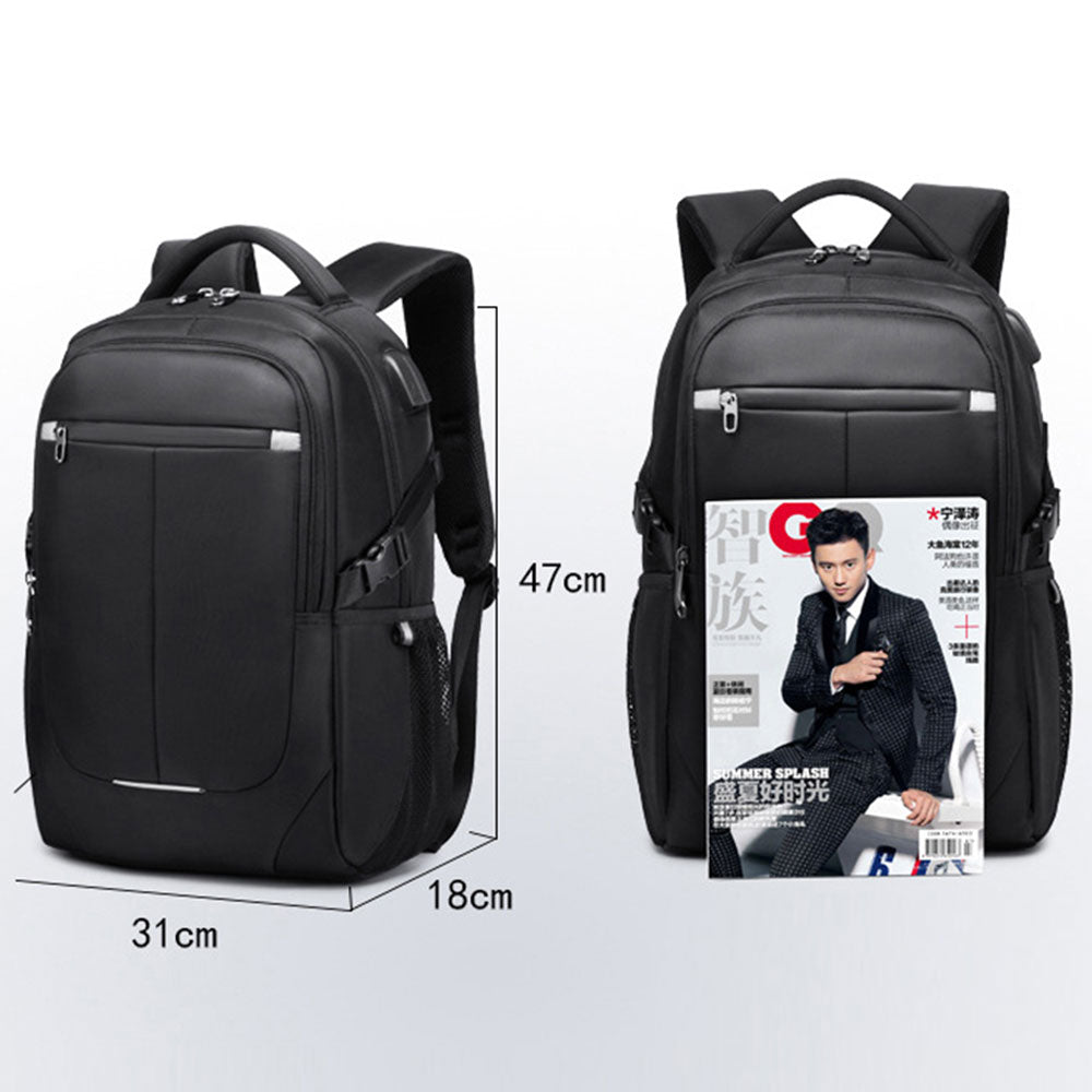 Business Anti-theft Backpack for Boys Men School Laptop Bookbag with Charging Port Top Level