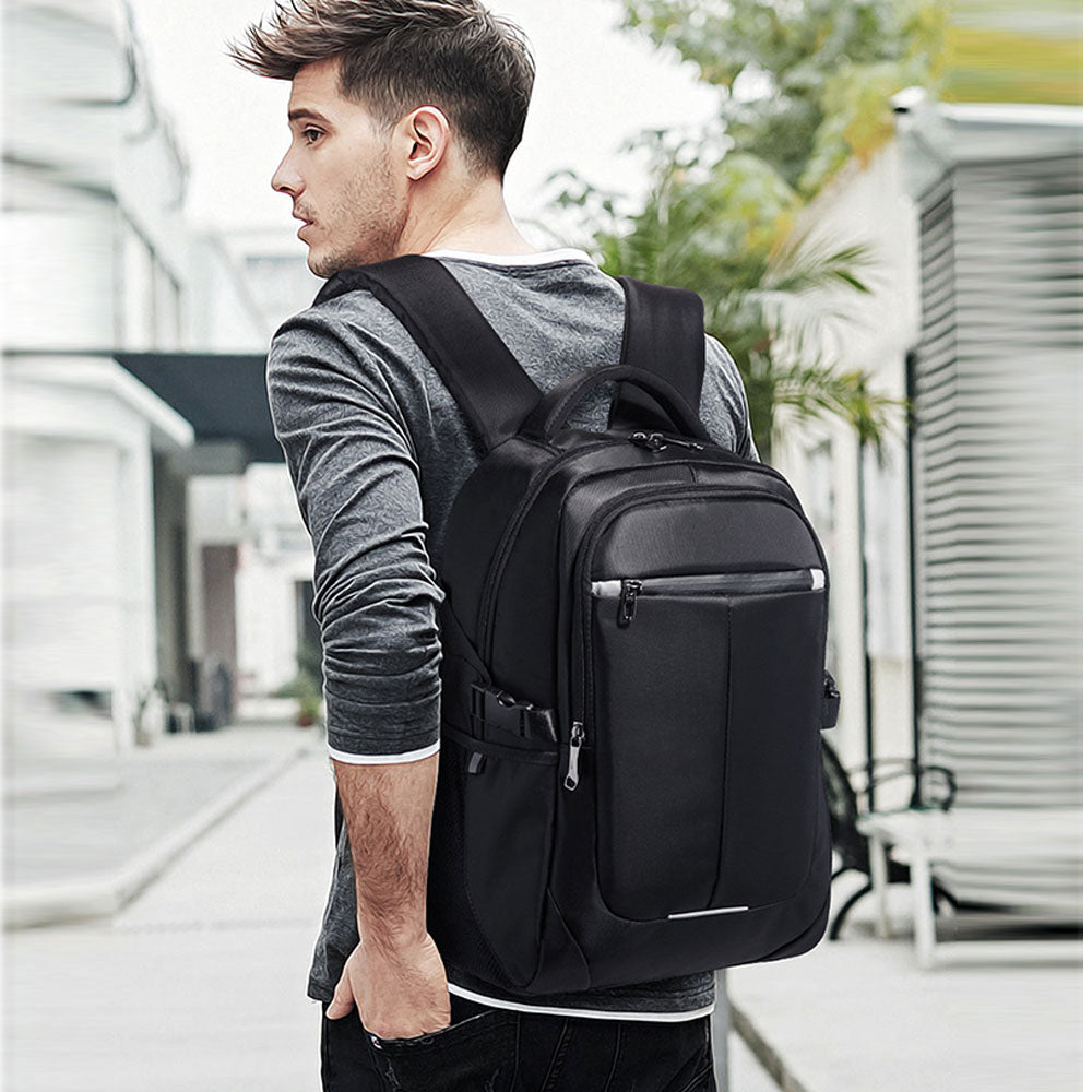 Business Anti-theft Backpack for Boys Men School Laptop Bookbag with Charging Port Top Level