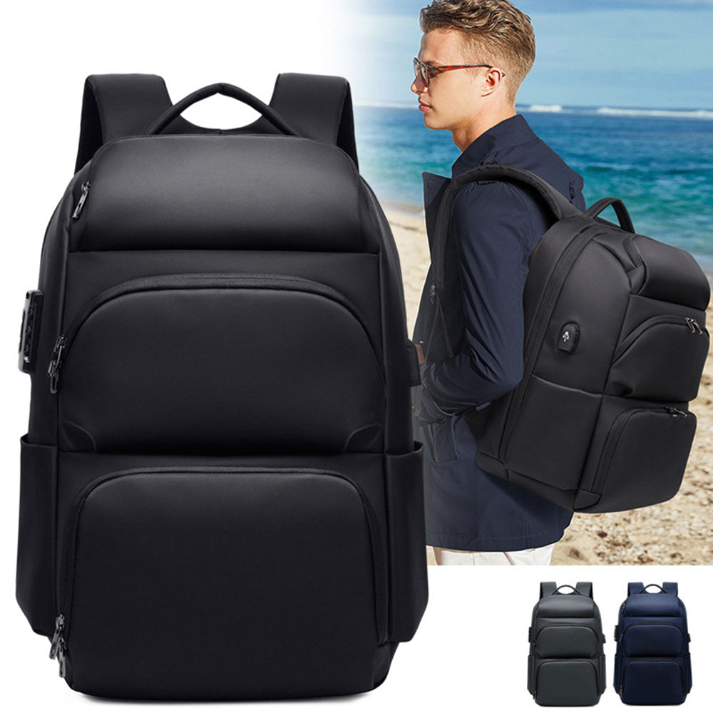 backpack laptop charger Fashion USB Charger Laptop Backpack for School Boys Men Business Anti-
