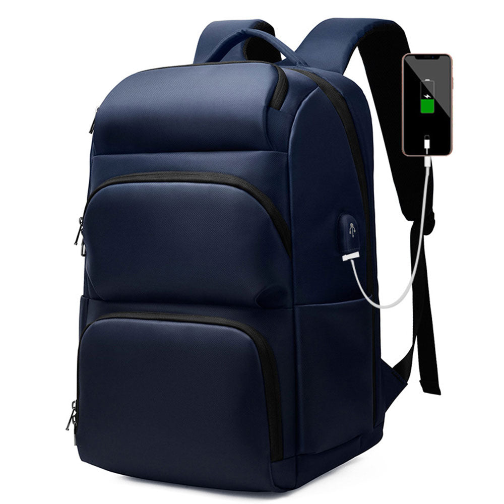 Fashion USB Charger Laptop Backpack for School Boys Men Business Anti-