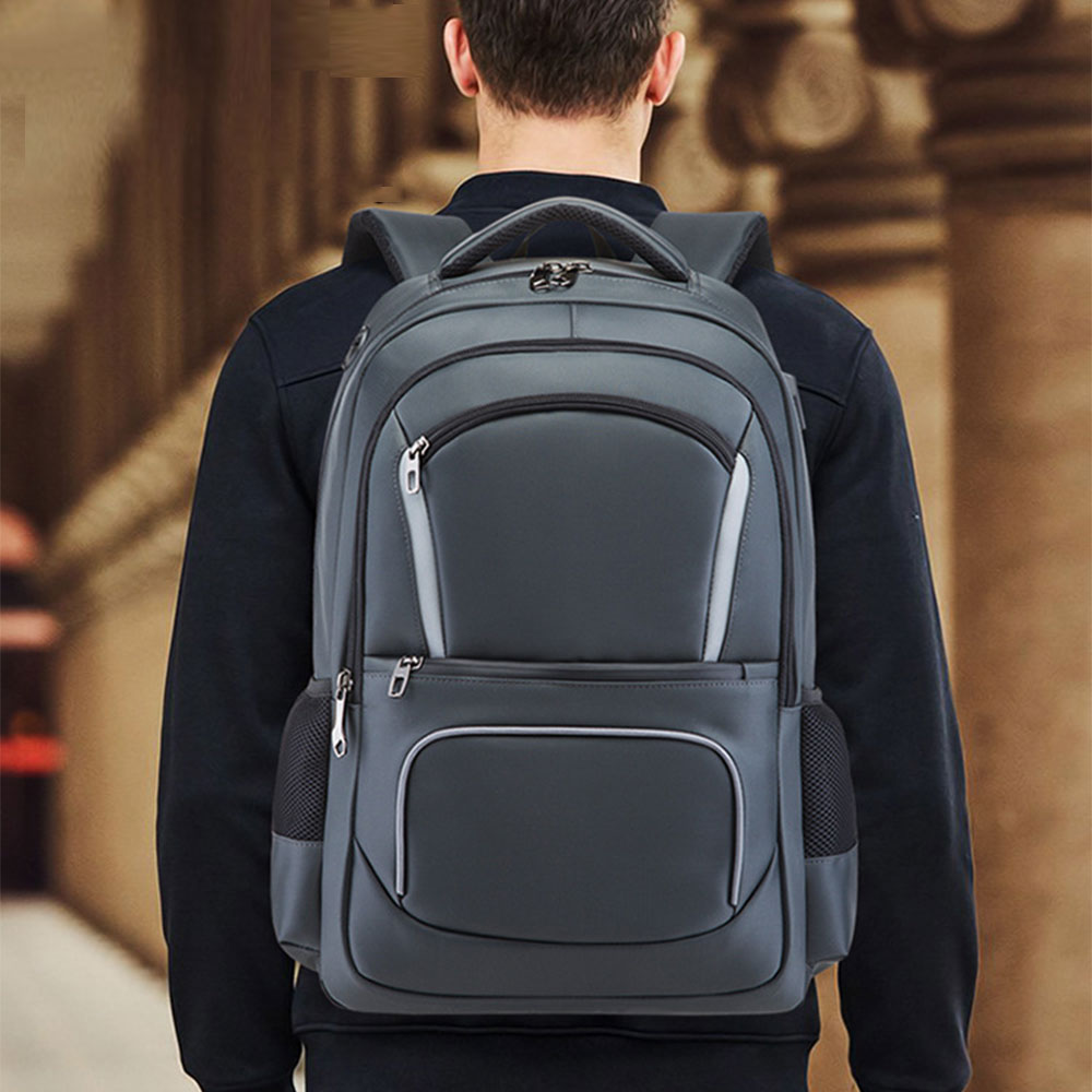 Men's Outdoor Large Capacity Backpack with USB Charging Port Waterproof Commerical Commute Bag Working Bag