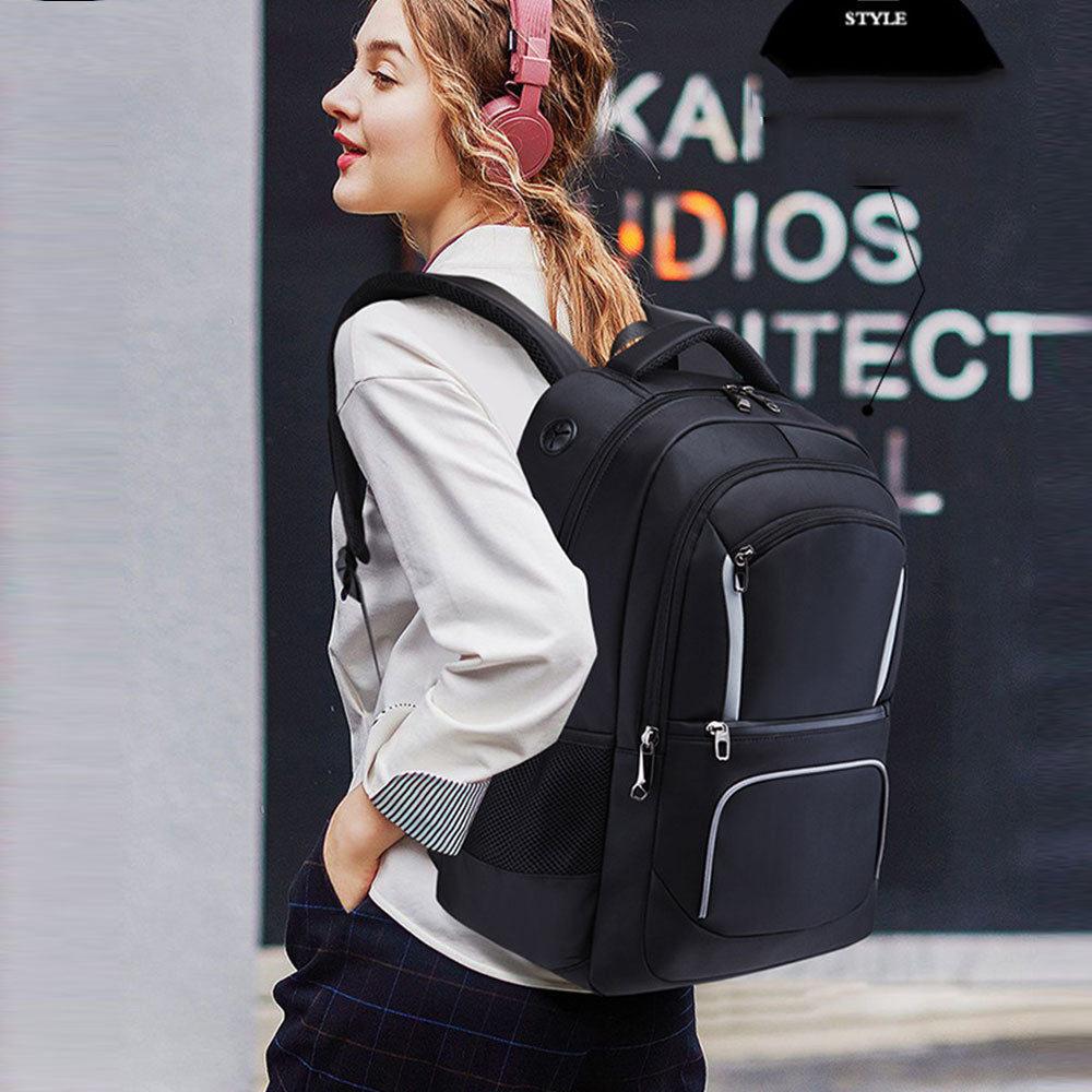 Men's Outdoor Large Capacity Backpack with USB Charging Port Waterproof Commerical Commute Bag Working Bag