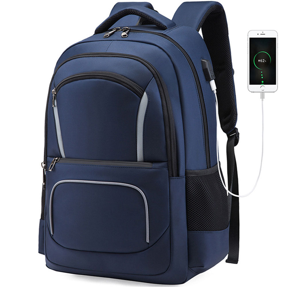Men's Outdoor Large Capacity Backpack with USB Charging Port Waterproof Commerical Commute Bag Working Bag