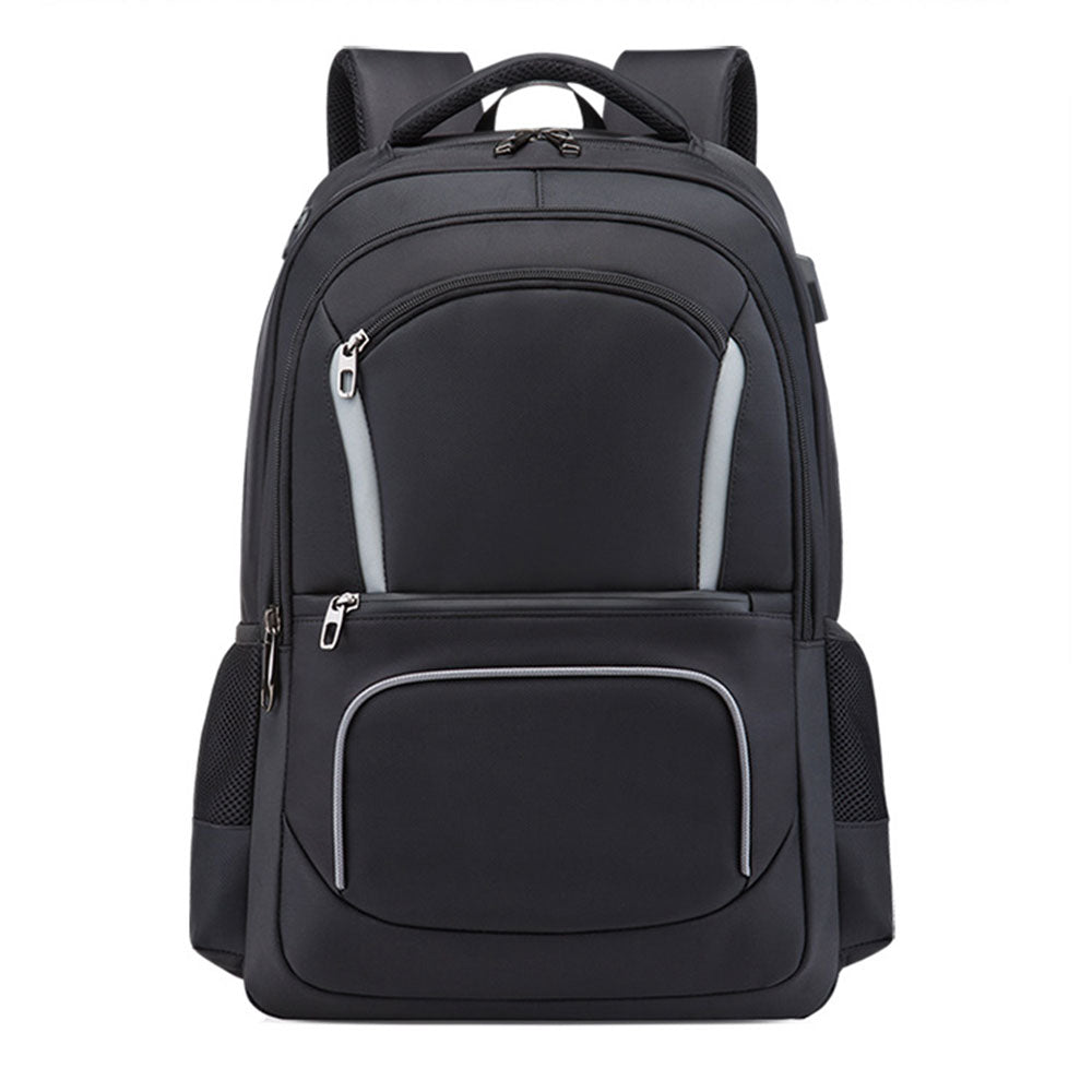 Men's Outdoor Large Capacity Backpack with USB Charging Port Waterproof Commerical Commute Bag Working Bag