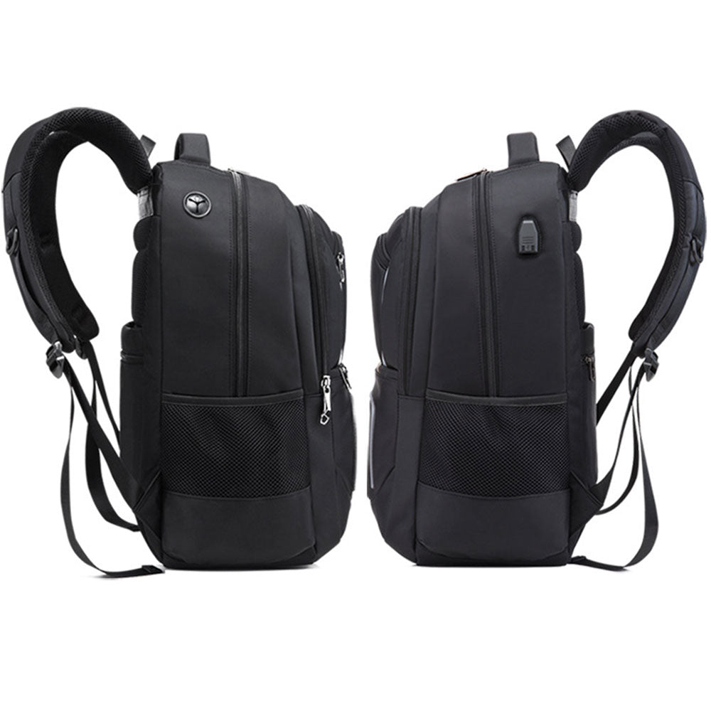 Men's Outdoor Large Capacity Backpack with USB Charging Port Waterproof Commerical Commute Bag Working Bag