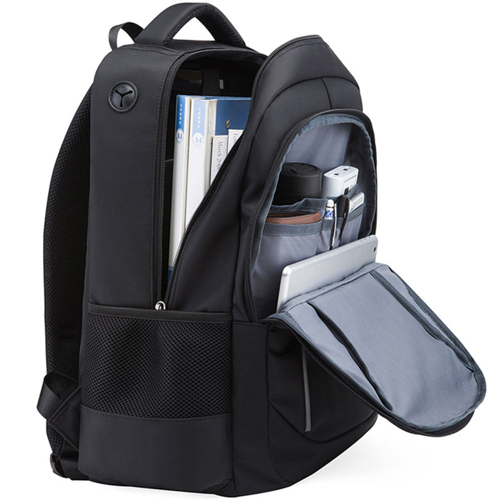 Men's Outdoor Large Capacity Backpack with USB Charging Port Waterproof Commerical Commute Bag Working Bag