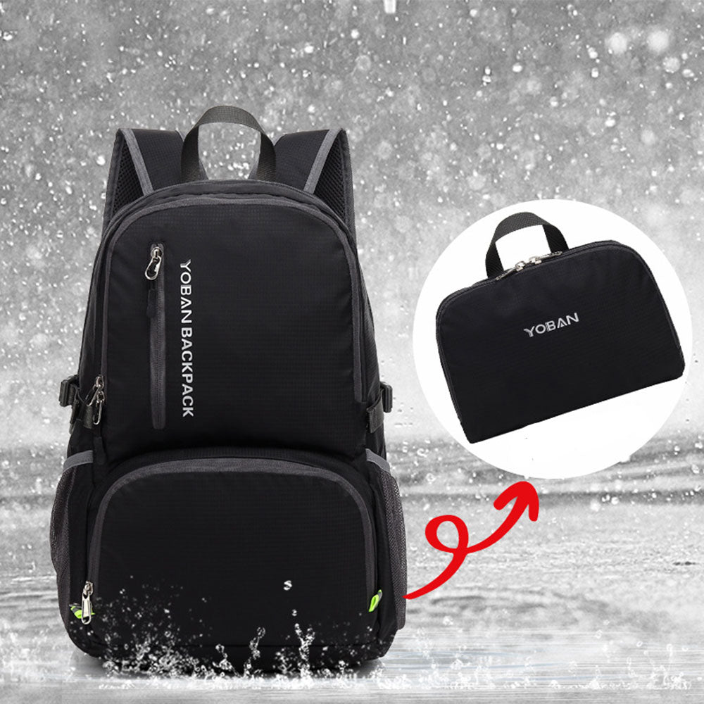 Lightweight Folding Backpack Large Capacity Portable Sports Travel Bag for Teens